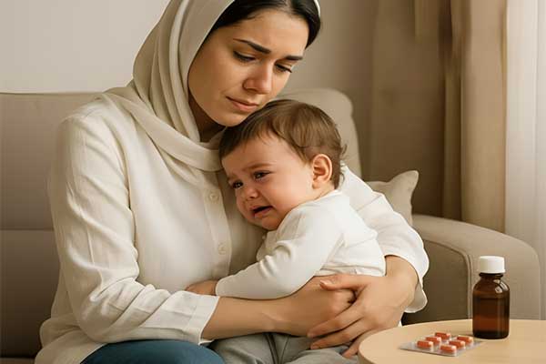 تب و درآمدن دندان نیش کودک